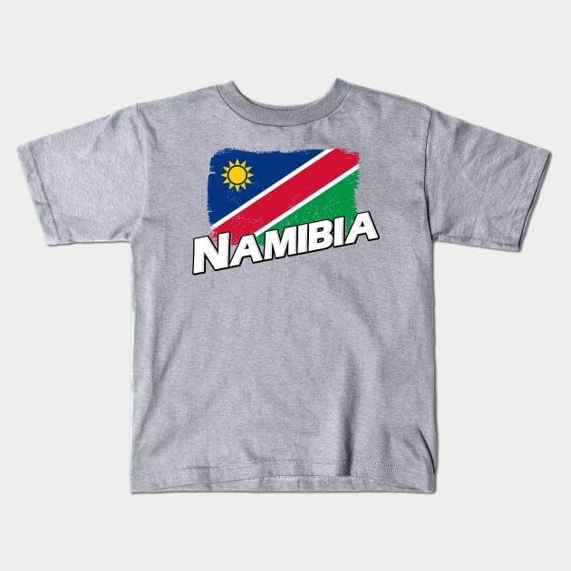 Namibia flag Kids T-Shirt by PVVD